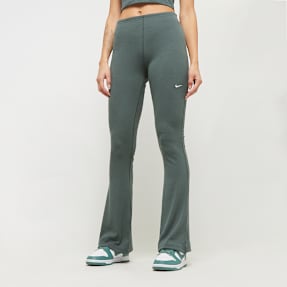 Nike   Sportswear Chill Knit Mini-Rib Flared Leggings vert