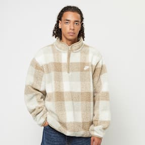 Nike Club Seasonal Winterized All Over Print Halfzip beż