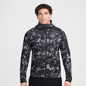 Nike Tech Fleece Woven Windrunner Full Zip Jacket czarny