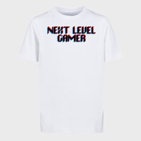 Mister Tee - Kids Next Level Gamer Tee wit