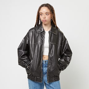 Decibel Oversize PU Jacket used black preto