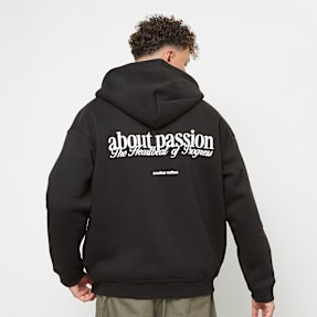 Another Cotton Lab About Passion Oversize Zip Hoodie czarny
