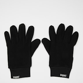 SNIPES Woven Basic Logo Polar Fleece Gloves nero