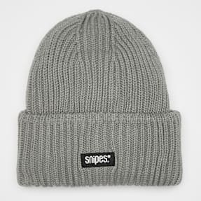 SNIPES Woven Logo Knit Beanie grau