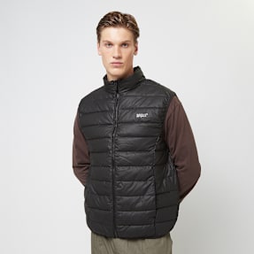 SNIPES Small Logo PU Light Puffer Vest noir