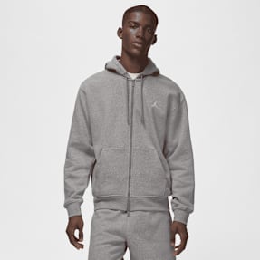 Jordan Brooklyn Fleece Full-Zip Hoodie grijs