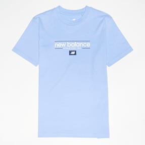 New Balance Linear Athletics Graphic Tee bleu