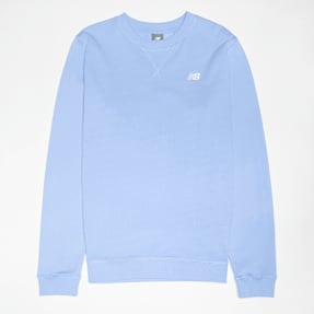 New Balance French Terry Small Logo Crew blau