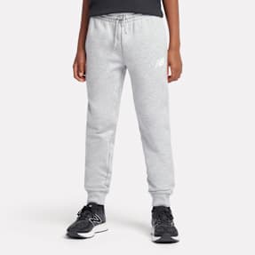 New Balance French Terry Stacked Logo Jogger gris