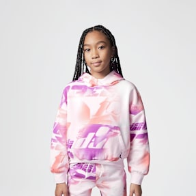 Jordan Triple Team All Over Print Hoodie rosa