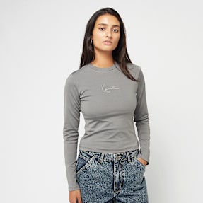 Karl Kani Small Signature Short Seamless LS dark grey szary