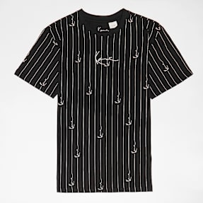 Karl Kani Signature  Pinstripe Oversized Tee Junior nero