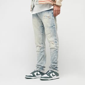 Smoke Rise Wave Effect Jeans blauw