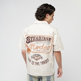 Smoke Rise Western Short Sleeve Rodeo Shirt beige