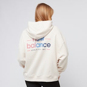 New Balance Multi Color Logo Hoodie beige