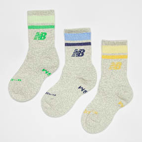 New Balance 3 PACK - Kids Everyday Stripe Midcalf Socks multicolore