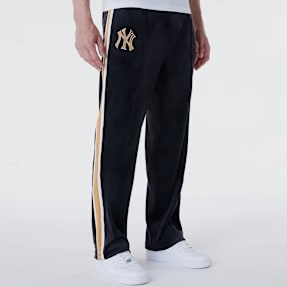 New Era MLB Velour Track Pants New York Yankees noir