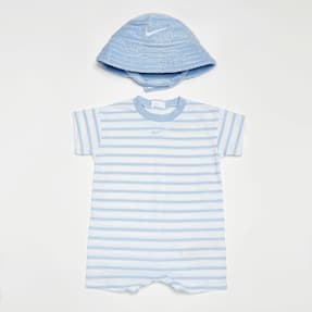 Nike Towel Terry Short Sleeve Romper niebieski