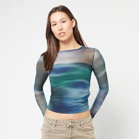 Decibel Mesh Aura Cropped Longsleeve multicolore