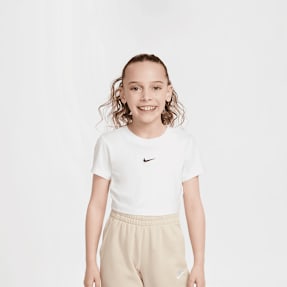 Nike Sportswear Short Sleeve Slim Crop Tee wit