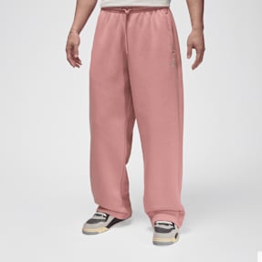 Jordan Brooklyn Fleece Oversized Open- Hem Pants rose