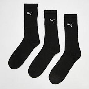 PUMA 3 PACK - Regular Cushioned Crew Socks preto