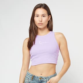 Karl Kani Small Signature Essential Racer Rib Top roze