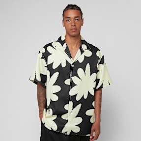 Another Cotton Lab Flower Shirt noir