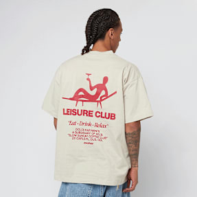 Another Cotton Lab Leisure Club Oversized T-Shirt beż