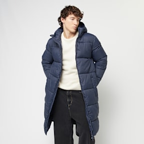 Urban Classics Long Puffer Coat bleu