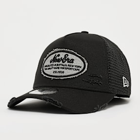 New Era A-Frame Trucker Oval Distress Patch New Era czarny
