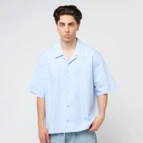 Decibel Oversized Short Sleeve Shirt niebieski