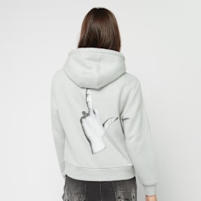 Miss Tee I Dont Give A Hoody szary