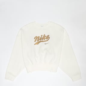 Nike G NSW TREND FLC CRP CREW sail/metallic gold beż