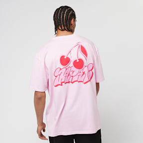 Mister Tee Pink Cherries Oversize Tee lichtroze