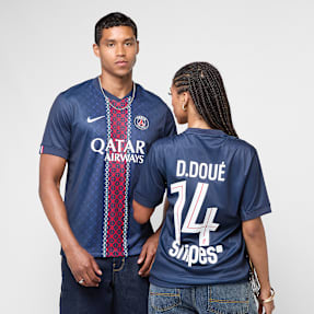 Nike Doué / No. 14 / PSG Nike Home Stadium 2025/26 niebieski