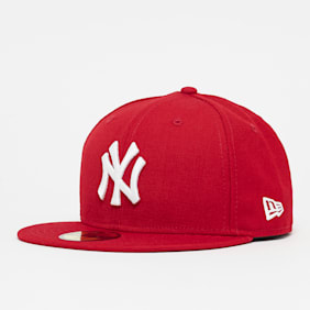 New Era Fitted-Cap 59Fifty Basic MLB New York Yankees rood
