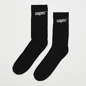 SNIPES 3 PACK - Small Logo Essential Crew Socks schwarz