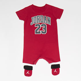 Jordan 23 Romper & Bootie Set rood