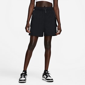 Nike   Sportswear Essential Women's Woven High-Rise Shorts zwart