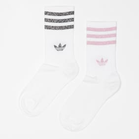 adidas Originals Glitter Crew Socks (2 Pack) biały