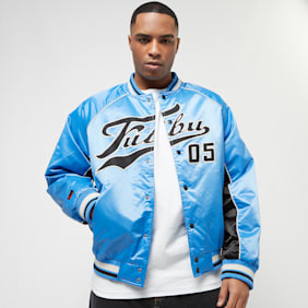FUBU Varsity Satin Raglan Bomber Jacket blauw