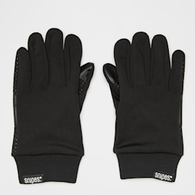 SNIPES Woven Flag Label Basic Logo Tech Fleece Gloves zwart