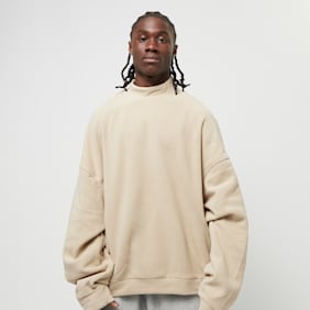 Urban Classics Oversized Polar Fleece Crew bege