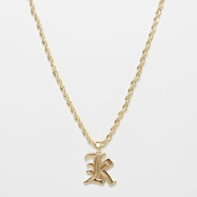 Karl Kani Old Englisch Charm Helix Chain doré