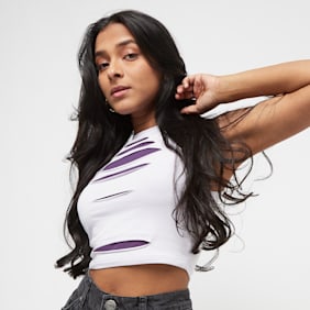 Sixth June Multi Cut Out Crop Top multicolore