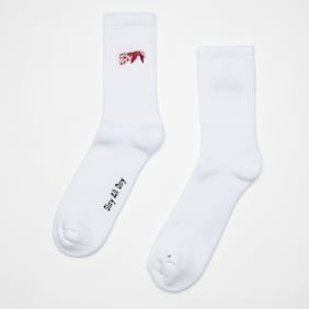 Slay All Day Bandana Socks white