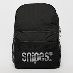 SNIPES Medium Basic Logo Mesh Pocket Backpack noir