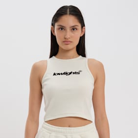 Low Lights Studios Basic Crop Top bege