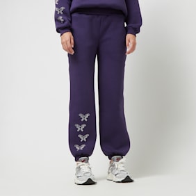 Felicious Regular Sweatpants Rhinestones fioletowy